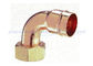 Conector reto de cobre da torneira, conector flexível da torneira de 15mm a de 22mm com as extremidades rosqueadas de Barb da mangueira