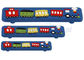 A tração acrílica da barra do armário de cozinha do trem do canto azul das crianças segura 96mm centímetro cúbico