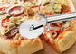 Roda profissional do corte da pizza da roda do queijo do bolo e da pizza do anti punho da oxidação