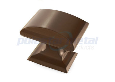 botões quadrados modernos ligas de zinco de 1 armário do bronze do caramelo de 1/4 de polegada para a casa