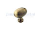 Os botões e os punhos do armário/lustraram o botão oval moderno liga de zinco de bronze do armário