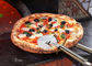 Personalize o bolo do cortador da pizza de FDA e a roda padrão do queijo da pizza com impressão do LOGOTIPO
