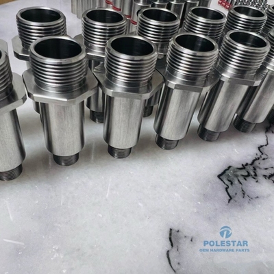 SUS316 Componentes de precisão de aço inoxidável Filamento externo Pagoda articulação CNC Mecânica Conector virado para bastão de bomba de combustível