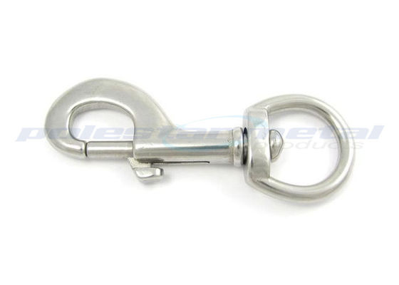 Giro de aço inoxidável personalizado do anel-D do gancho da pressão de 304 Carabiner para a bolsa
